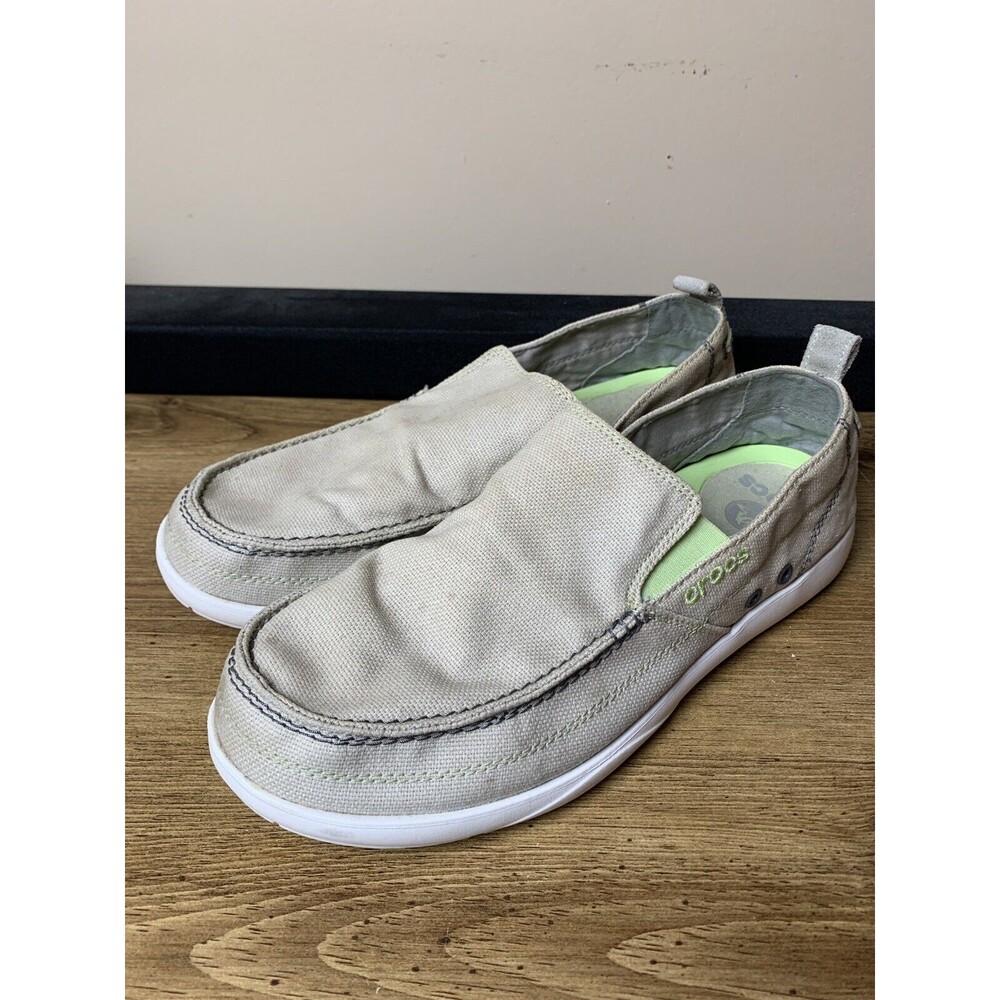CROCS Gray Slip-On Loafers